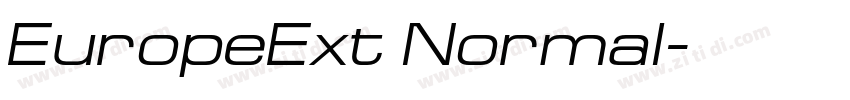 EuropeExt Normal字体转换